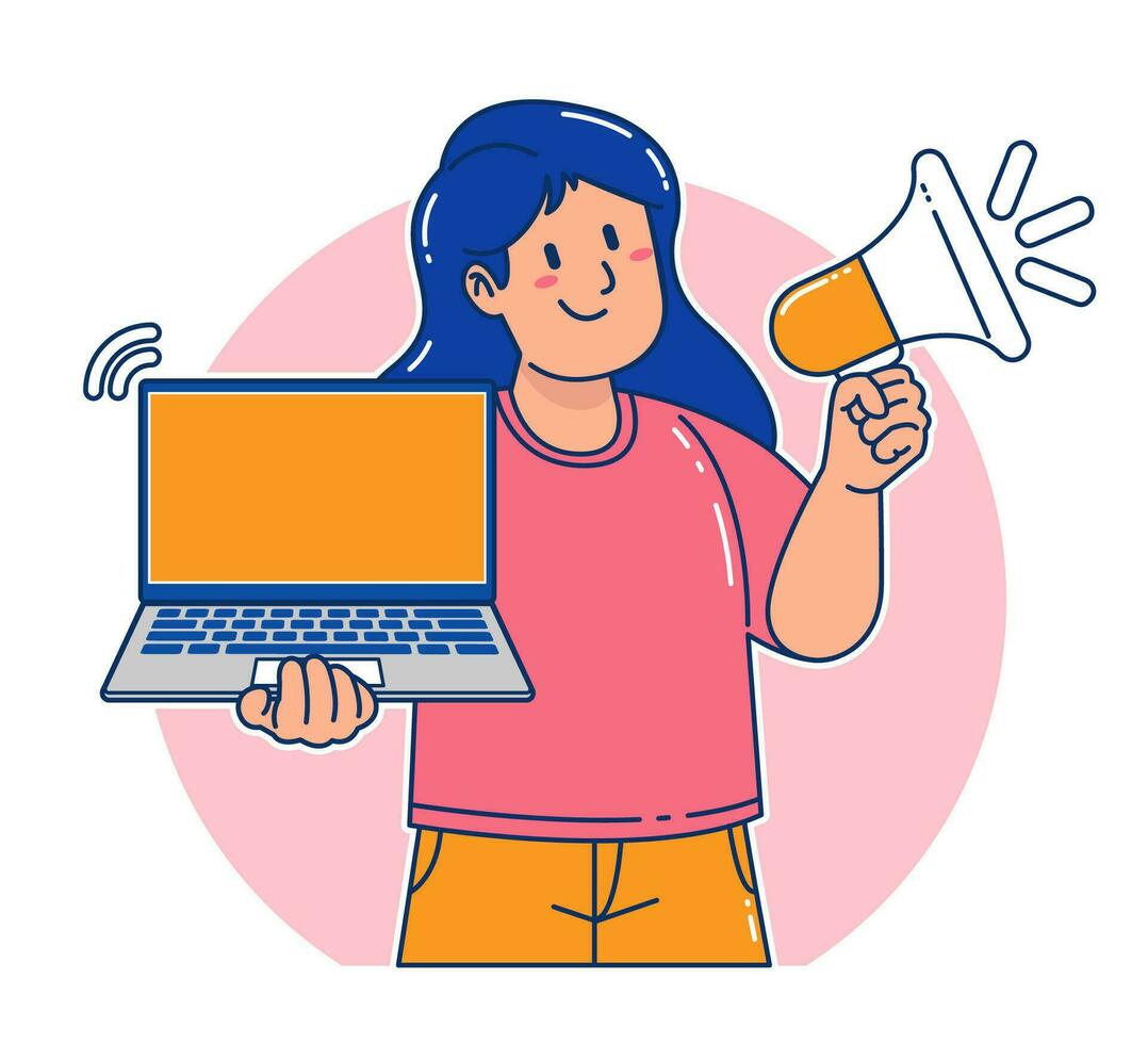 a woman carrying a laptop vector