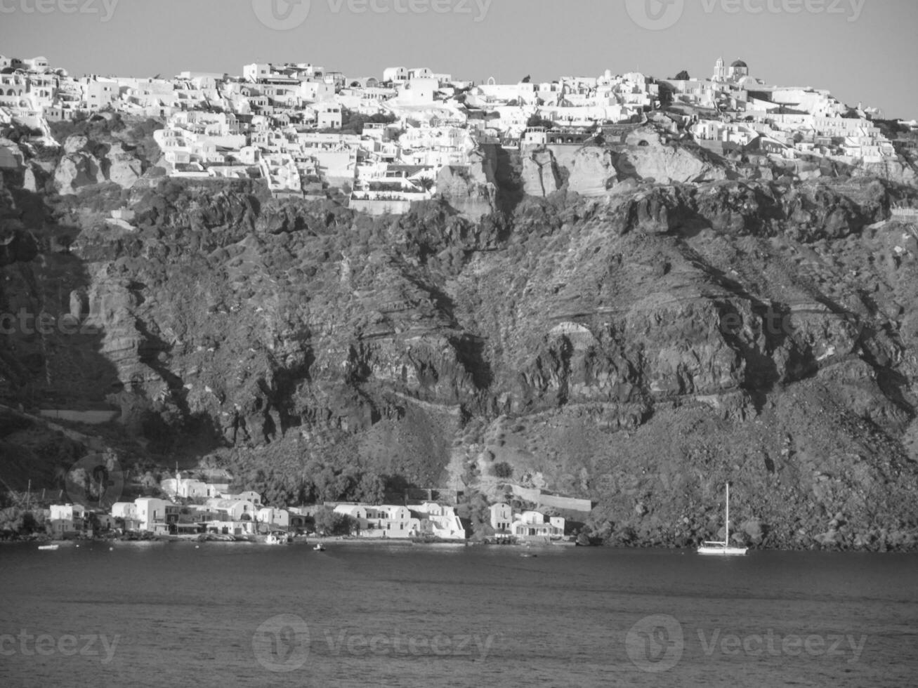 the island of santorini photo