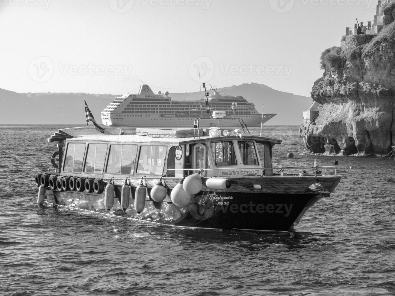 the island of santorini photo