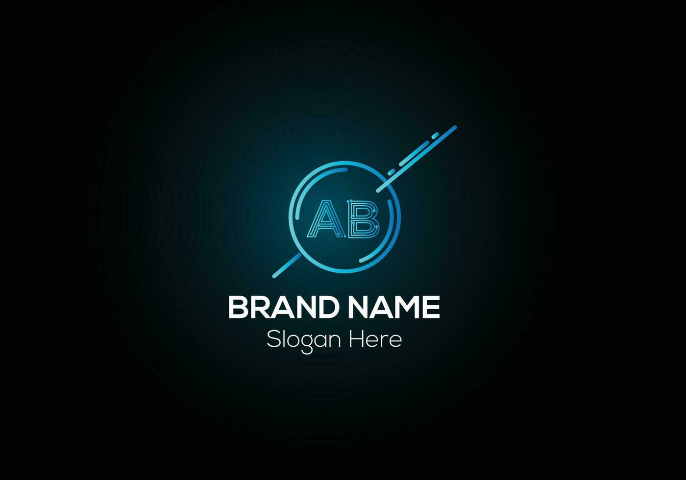 Abstract AB letter modern initial lettermarks logo design vector