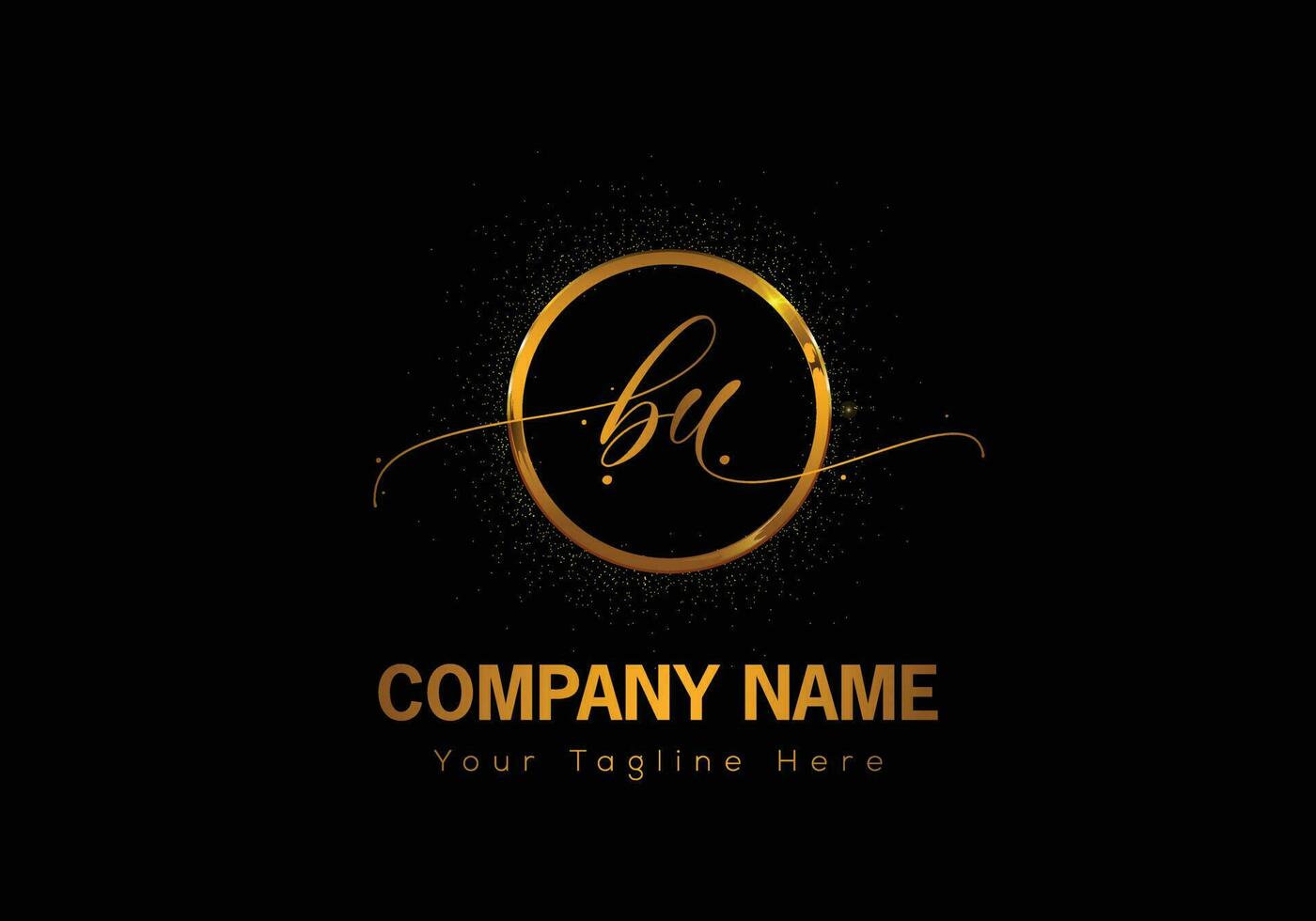 Abstract BU letter modern initial lettermarks logo design vector