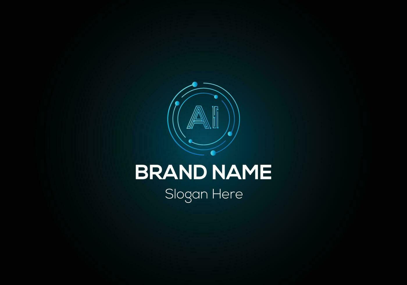 Abstract AI letter modern initial logo design vector
