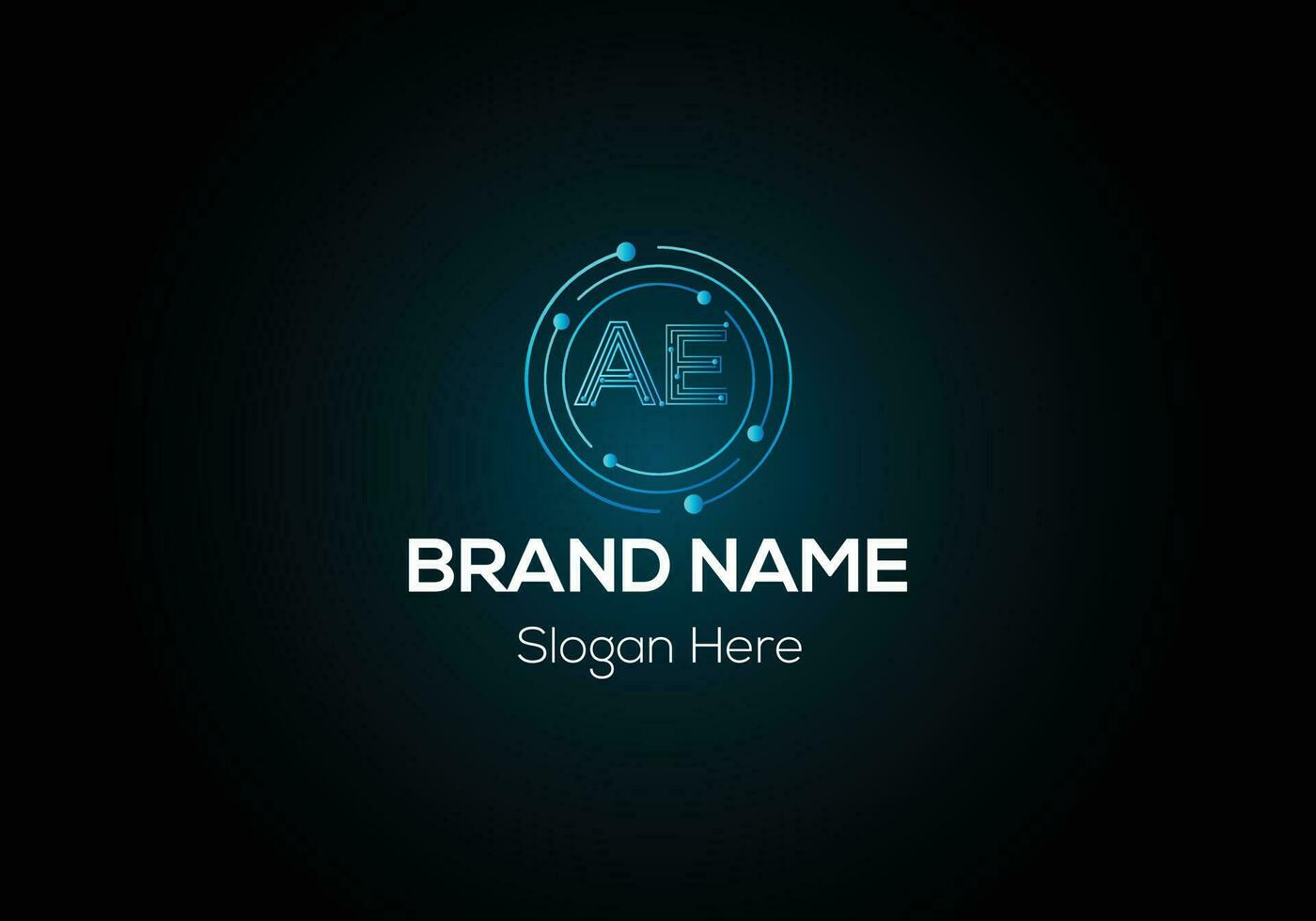 Abstract AE letter modern initial lettermarks logo design vector