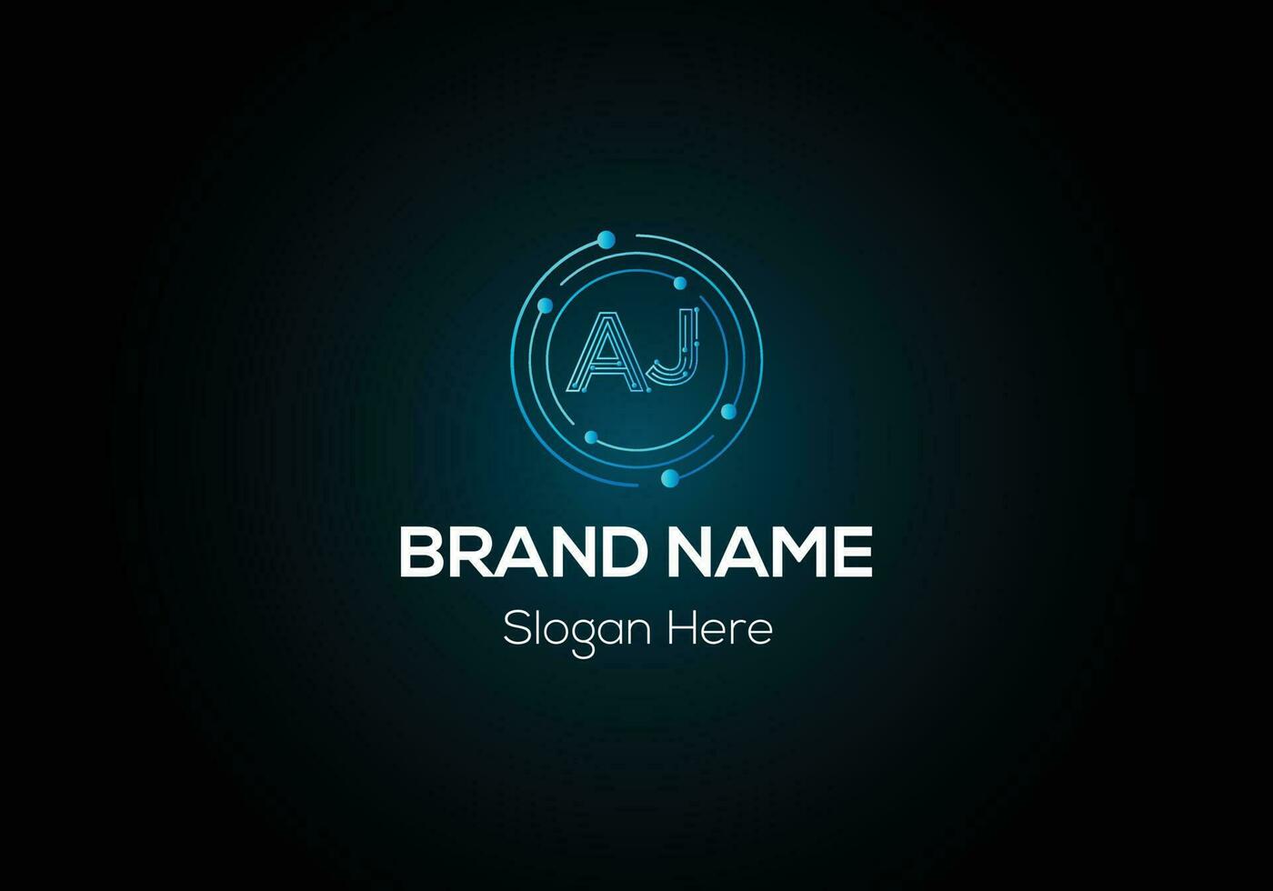 Abstract AJ letter modern initial logo design vector