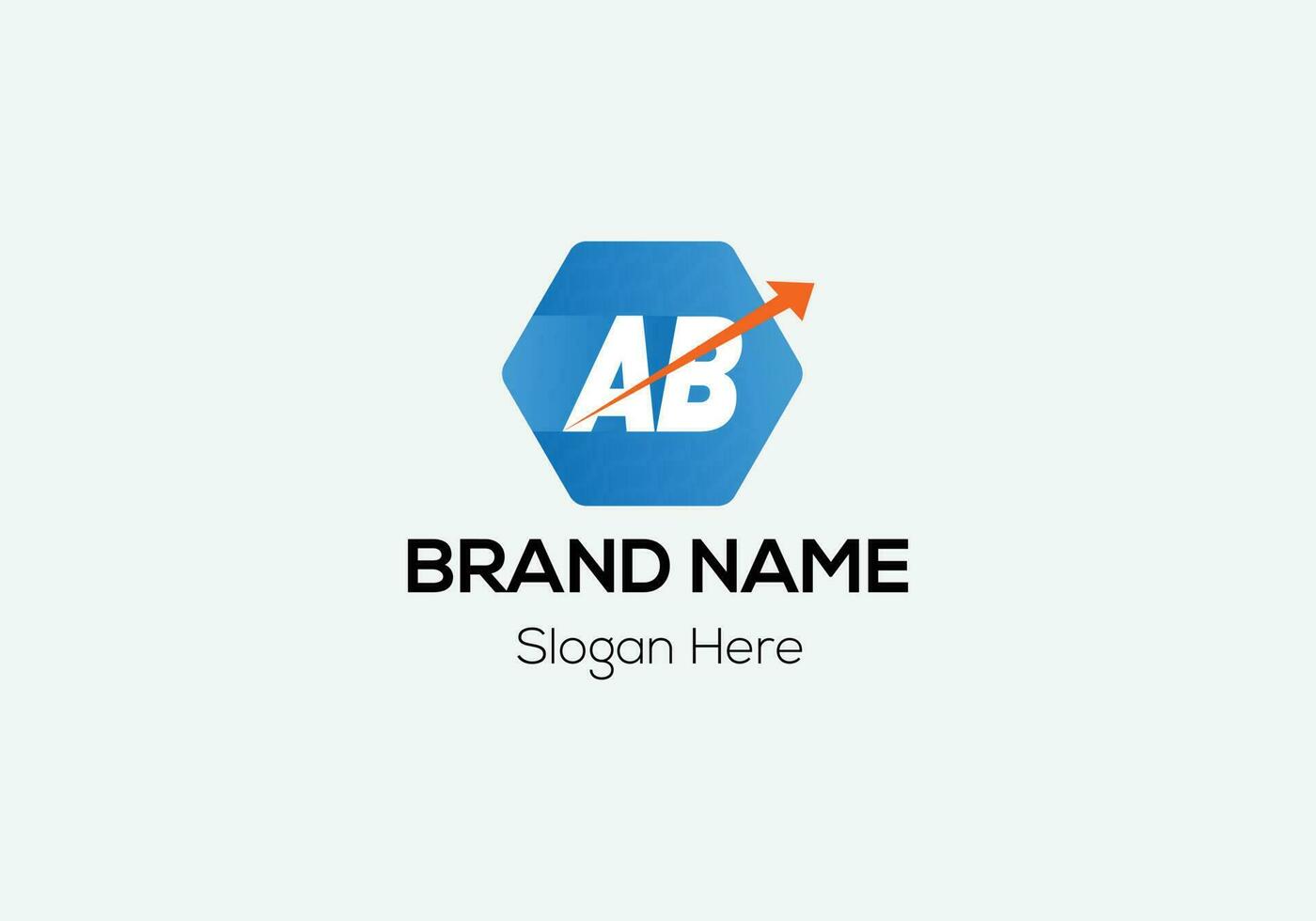 Abstract AB letter modern initial lettermarks logo design vector