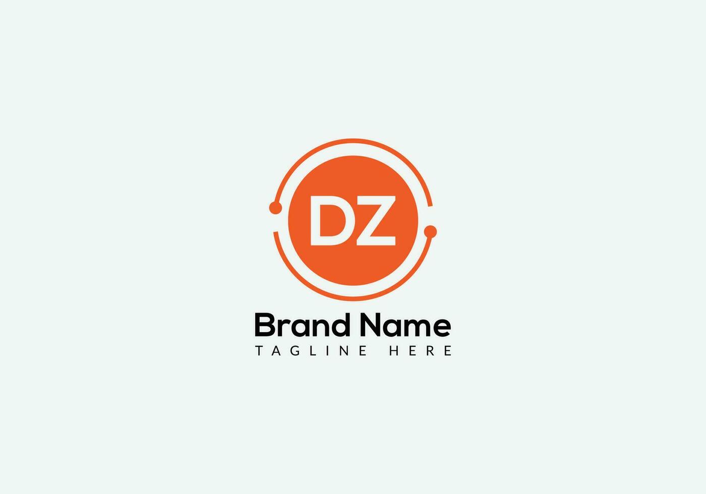 Abstract DZ letter modern initial lettermarks logo design vector