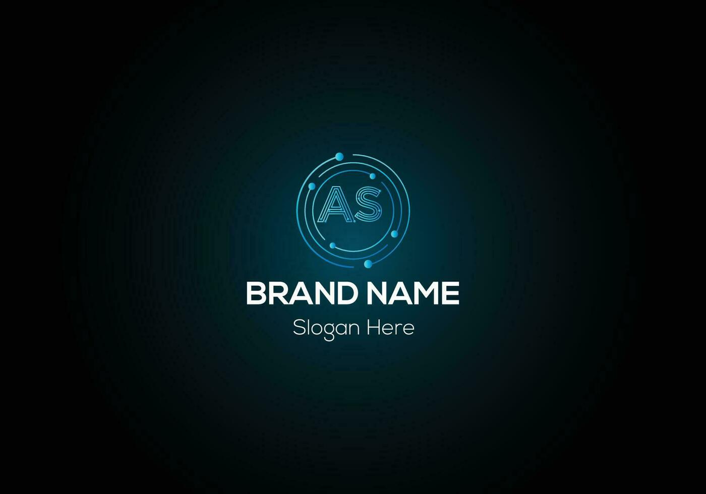 Abstract AS letter modern initial lettermarks logo design vector