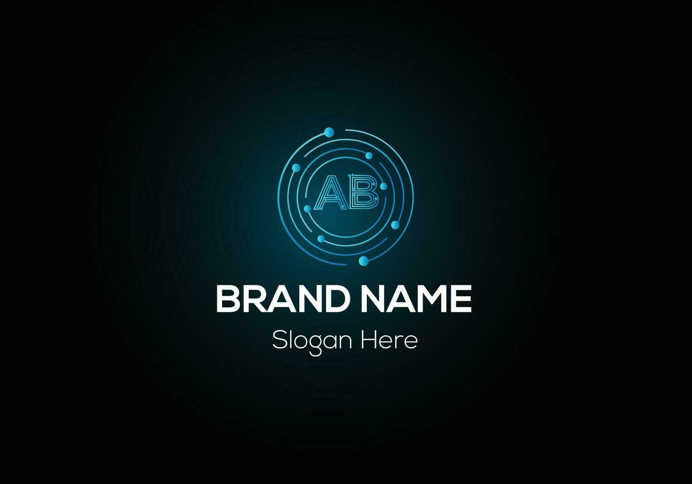 Abstract AB letter modern initial lettermarks logo design vector