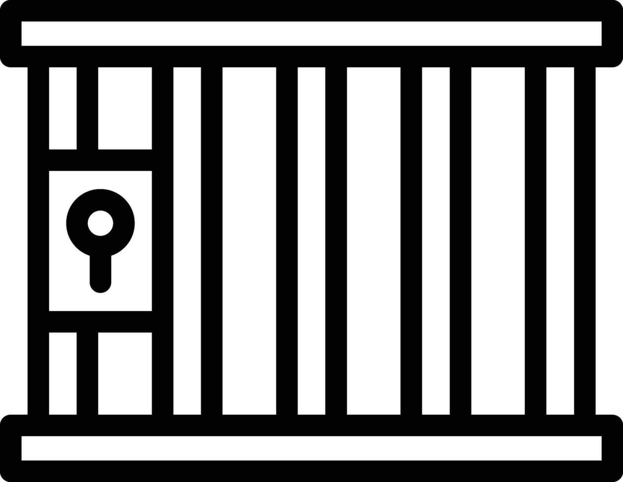 Jail Vector Icon Design Illustration