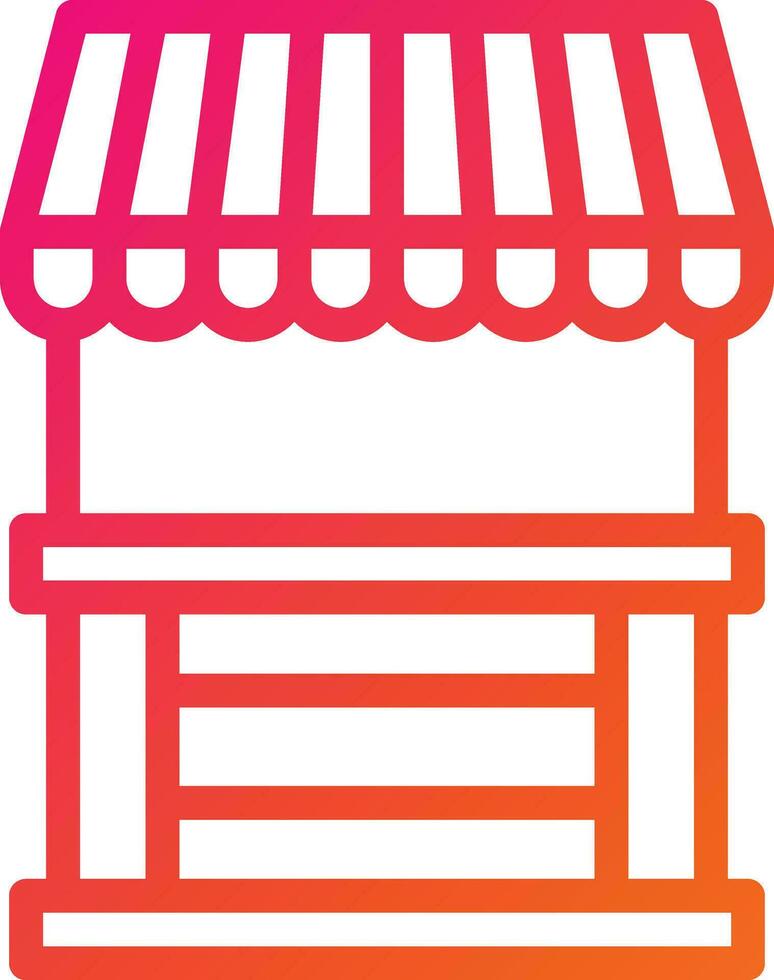 Stall Vector Icon Design Illustration