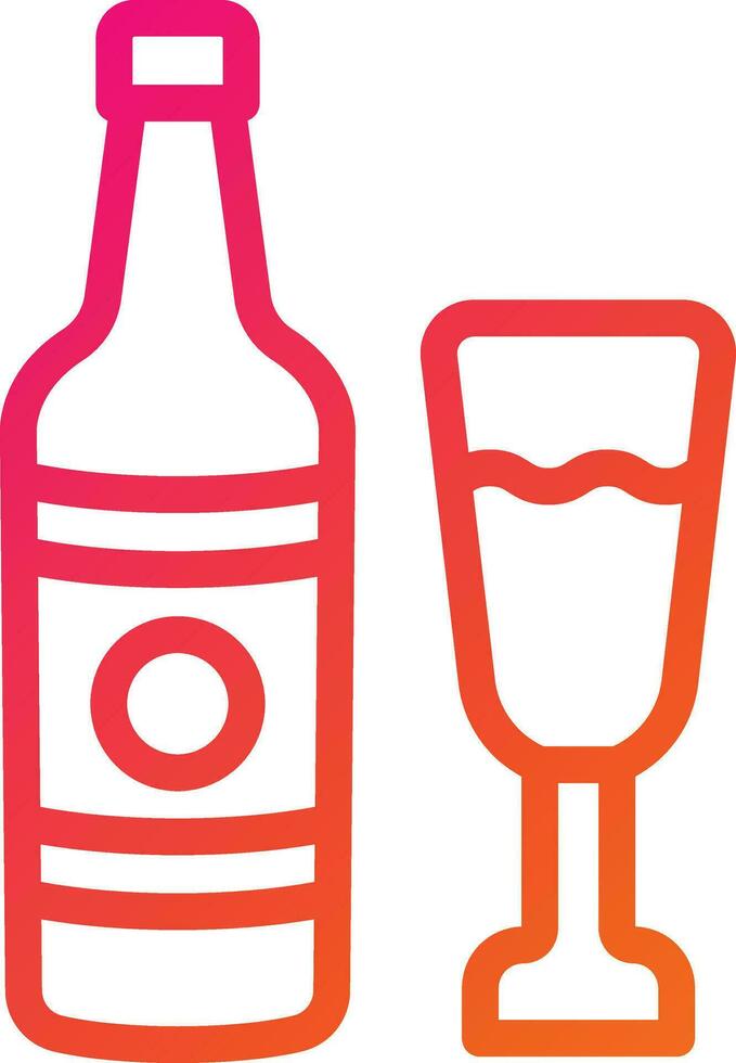 Champagne Vector Icon Design Illustration