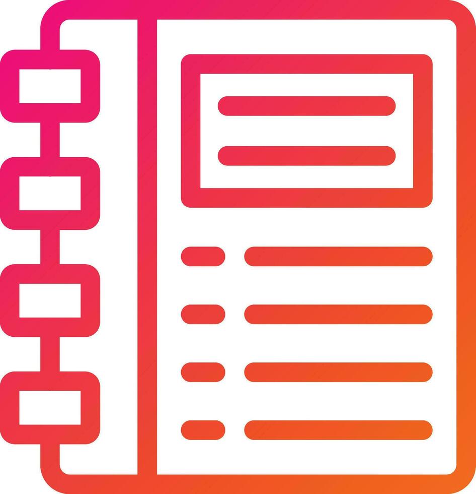 Diary Vector Icon Design Illustration