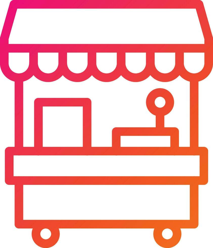 Stall Vector Icon Design Illustration