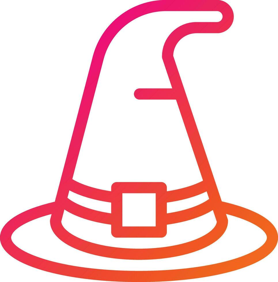Witch hat Vector Icon Design Illustration