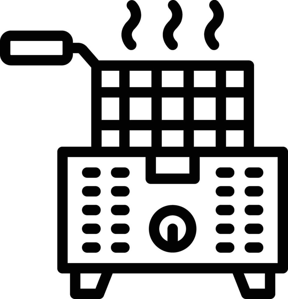 Deep Fryer Vector Icon Design Illustration