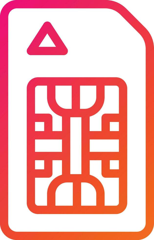 Sim card Vector Icon Design Illustration