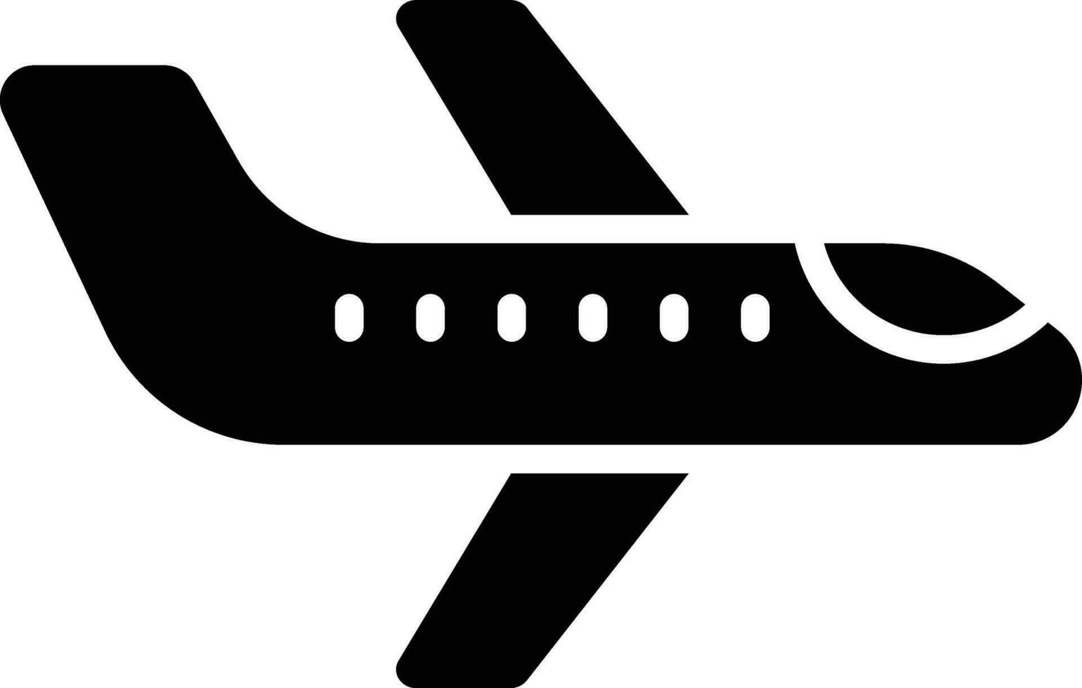 ilustración de diseño de icono de vector de avión