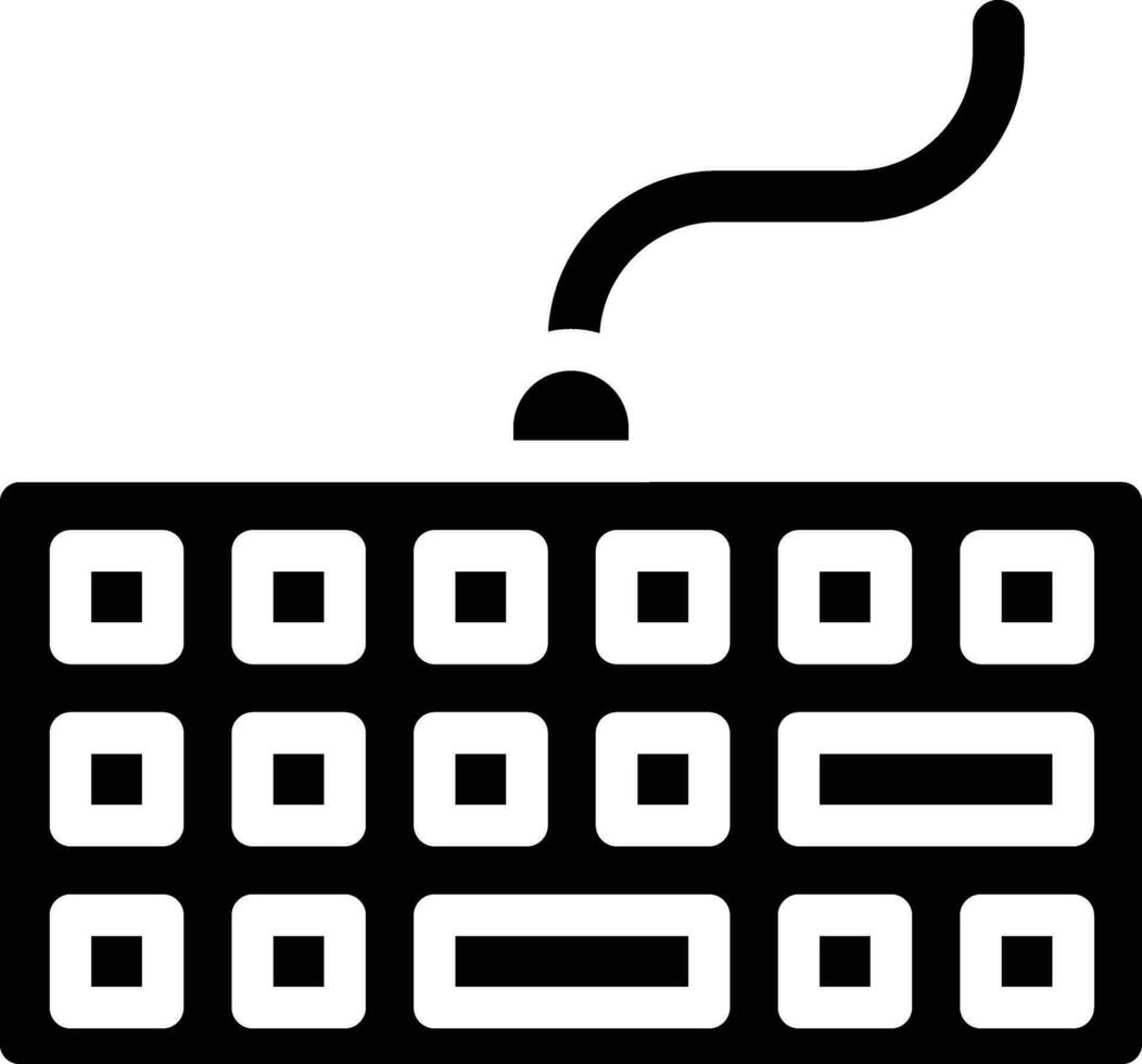 ilustración de diseño de icono de vector de teclado