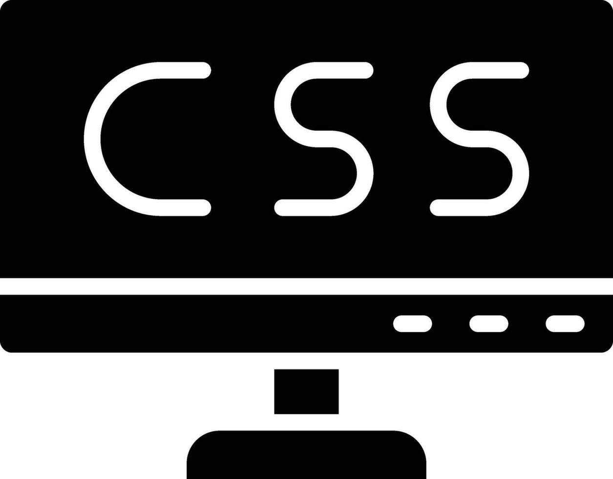 ilustración de diseño de icono de vector css