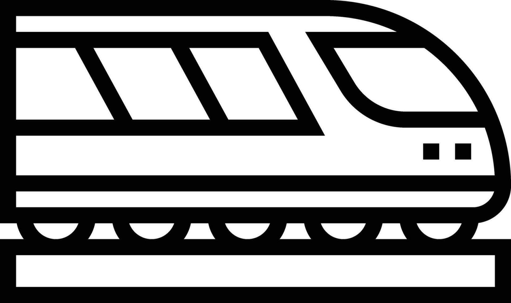 ilustración de diseño de icono de vector de tren