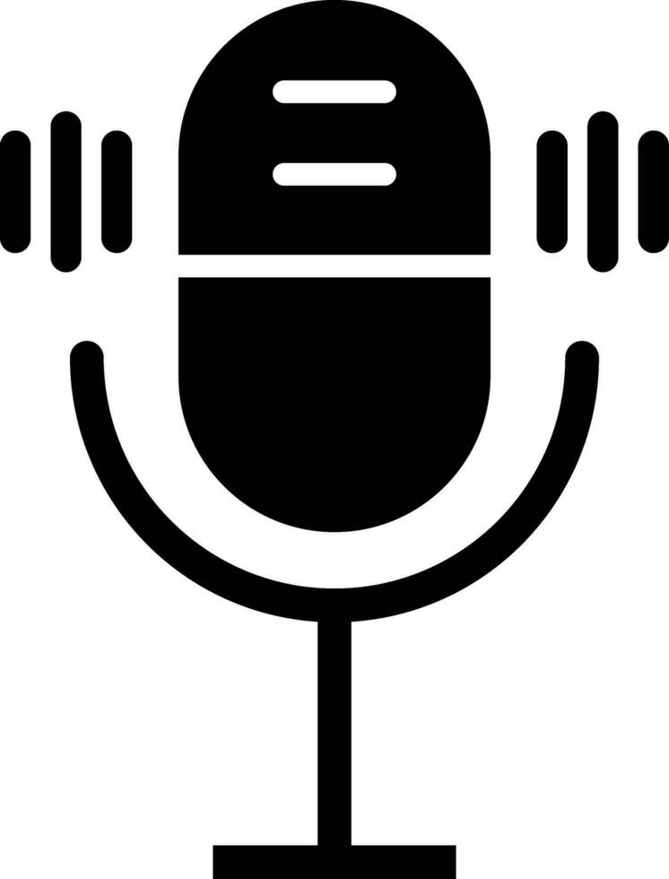 Microphone enable Vector Icon Design Illustration