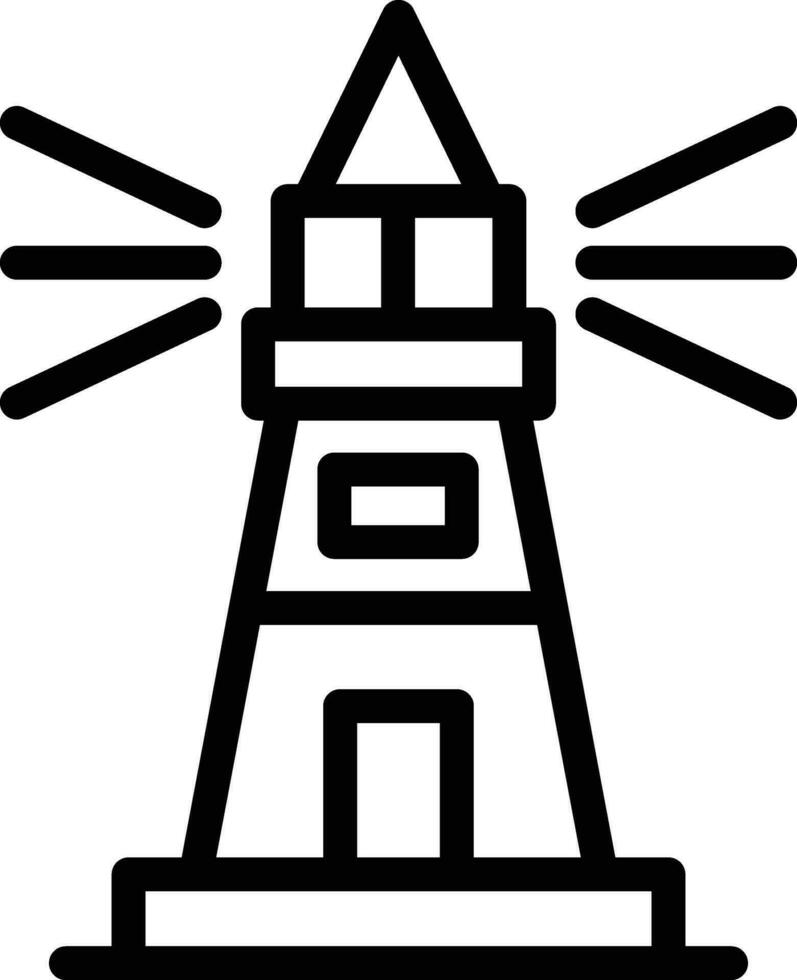 Lighthouse Vector Icon Design Illustration