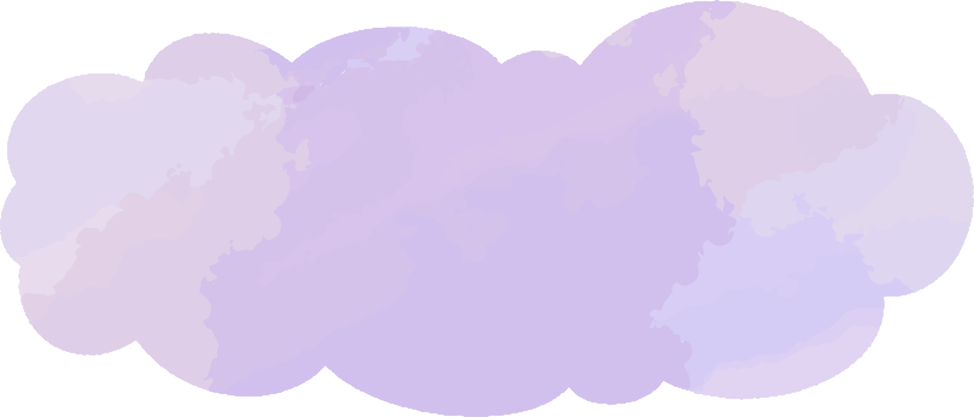 nuage dessiné à la main png