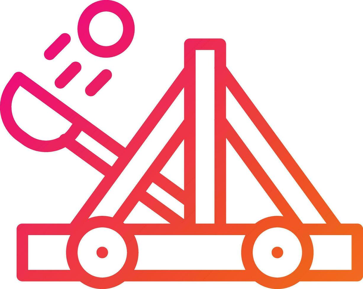 Catapult Vector Icon Design Illustration