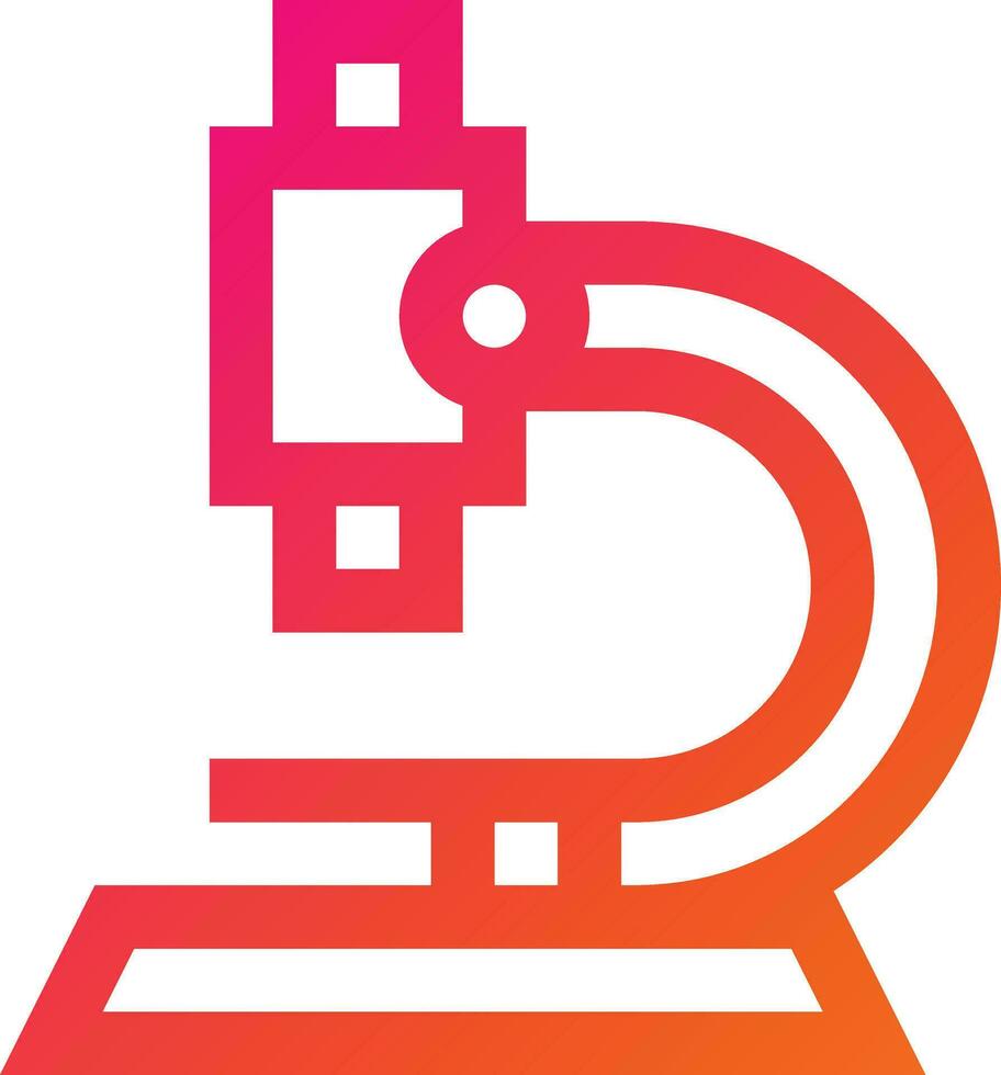 Microscope Vector Icon Design Illustration