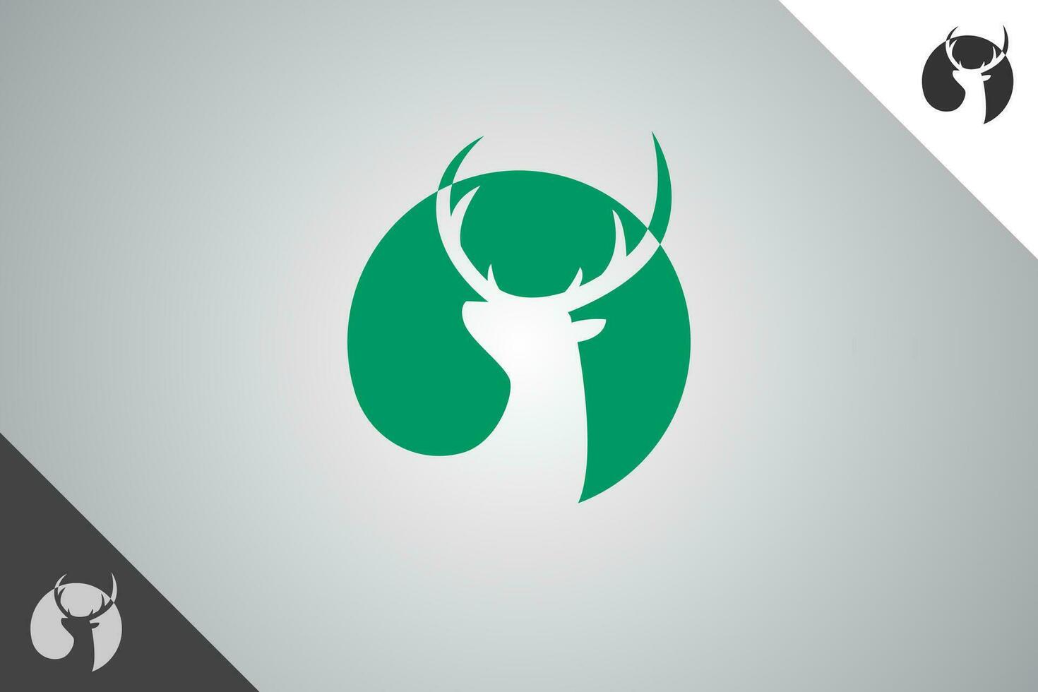 Deer modern logotype and symbol. Perfect logo for business related to animal, pet and veterinary. Isolated on background. Vector eps 10.