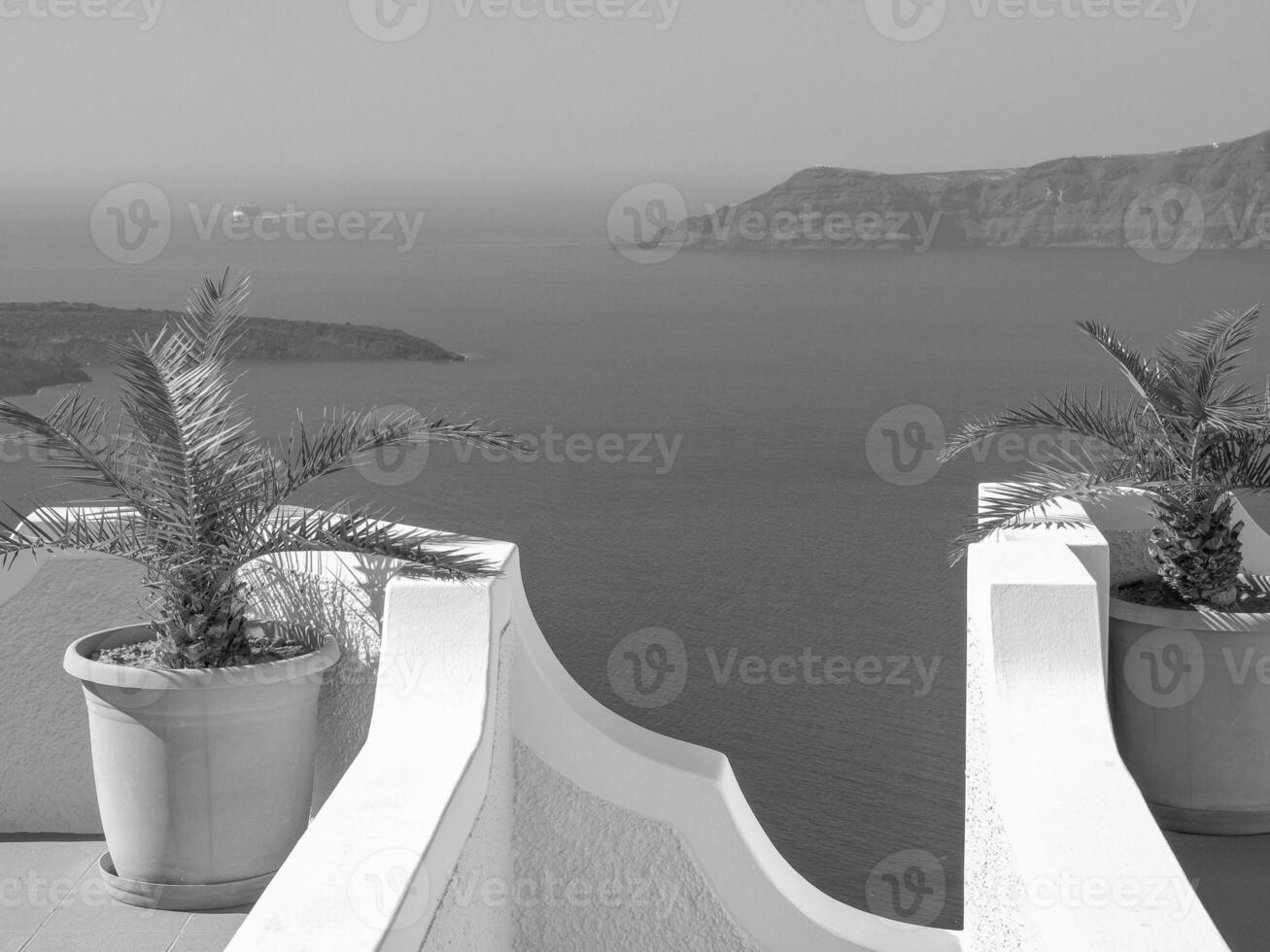 Santorini island in greece photo