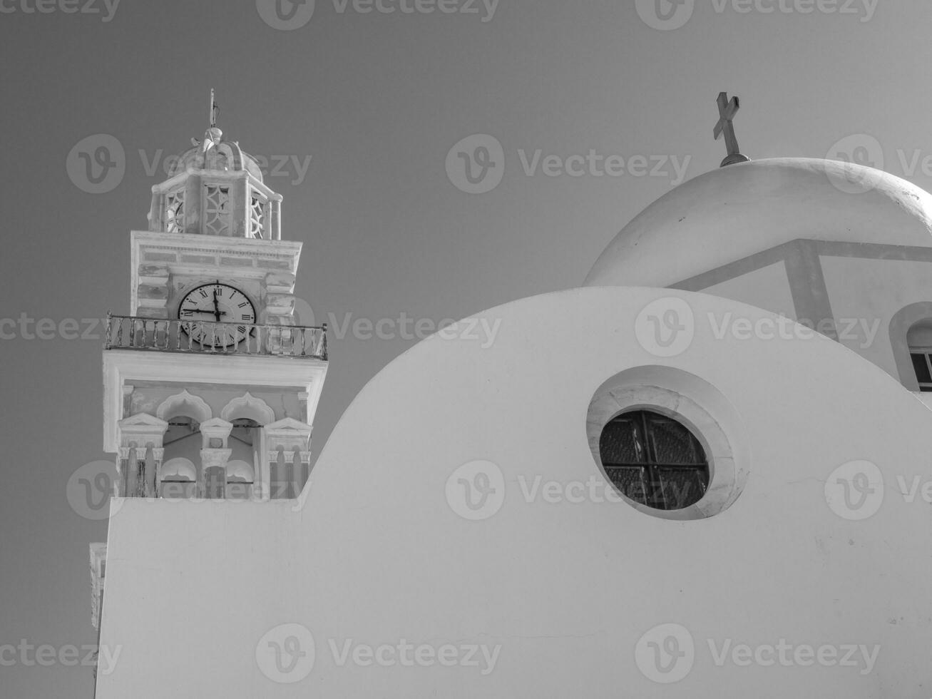 the island of santorin photo