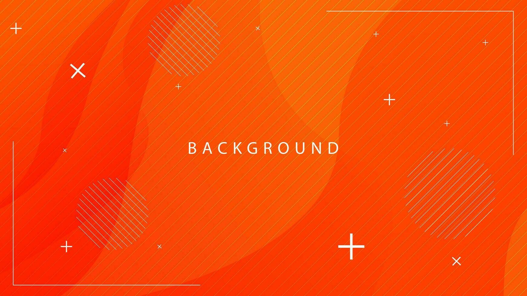 Abstract Geometric background in a modern style with orange gradient color suitable for banners, covers, posters, flayers, landing pages, wallpapers vector