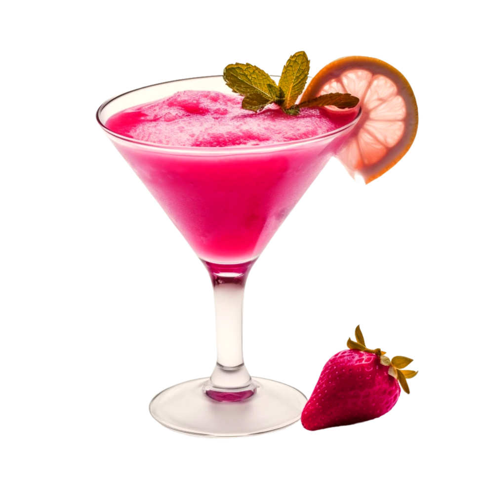 Clover Club cocktail Generative Ai png