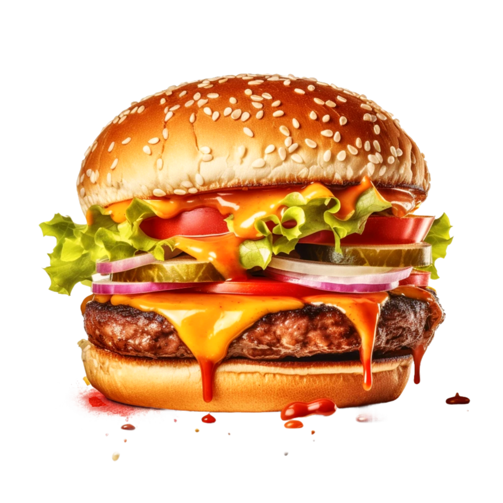 Sandwiches Fast Food Generative Ai png