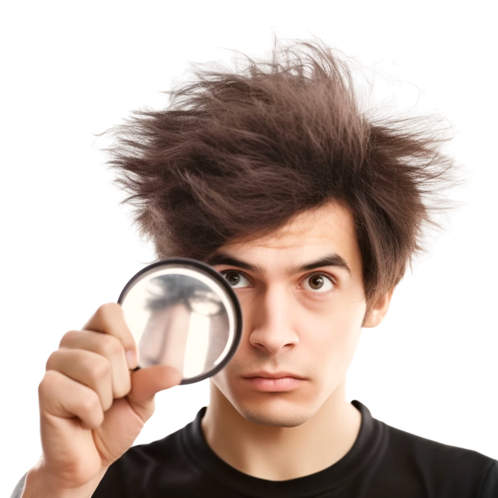 A human see lens  Generative Ai png
