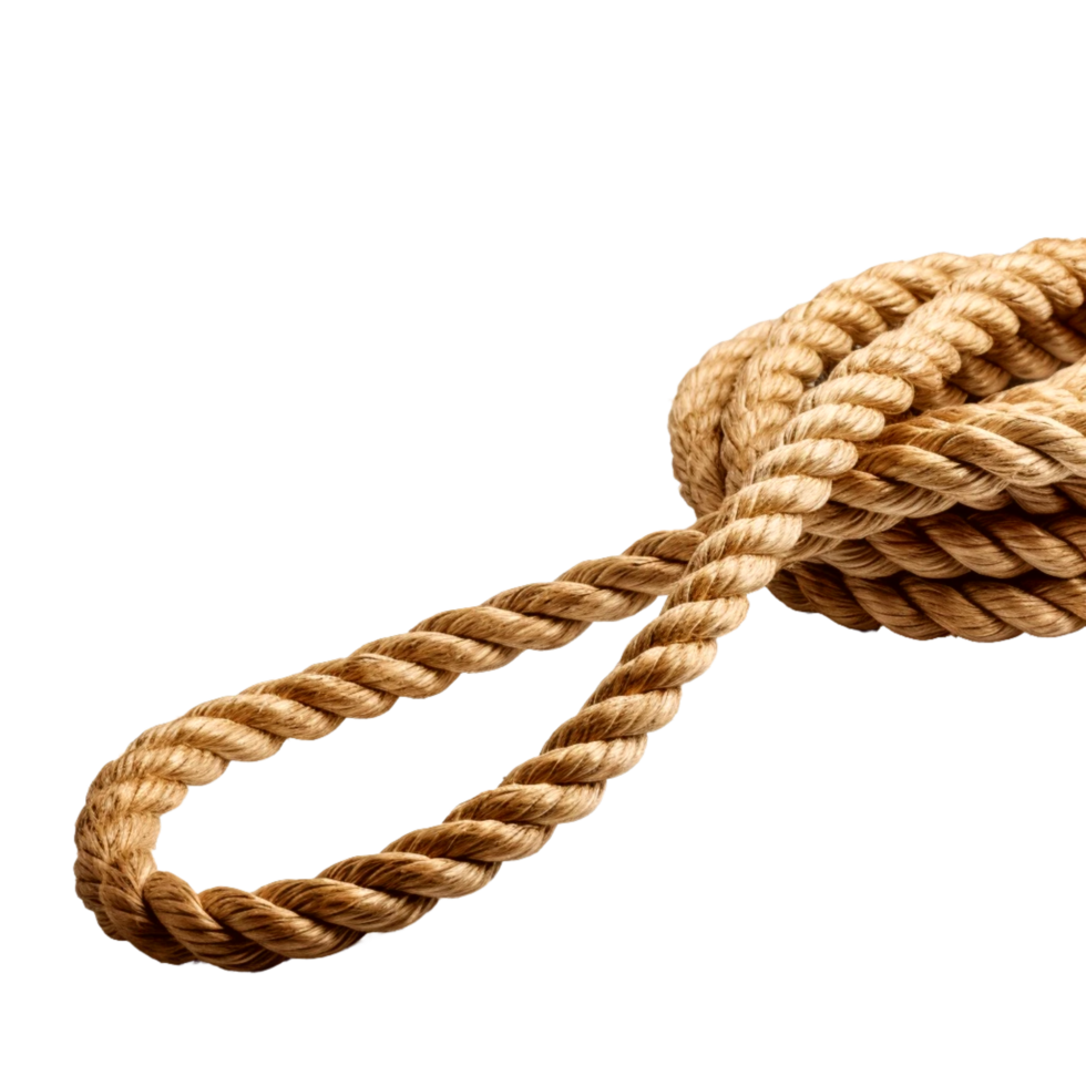 Brown rope, Rope Curl, Generative Ai png