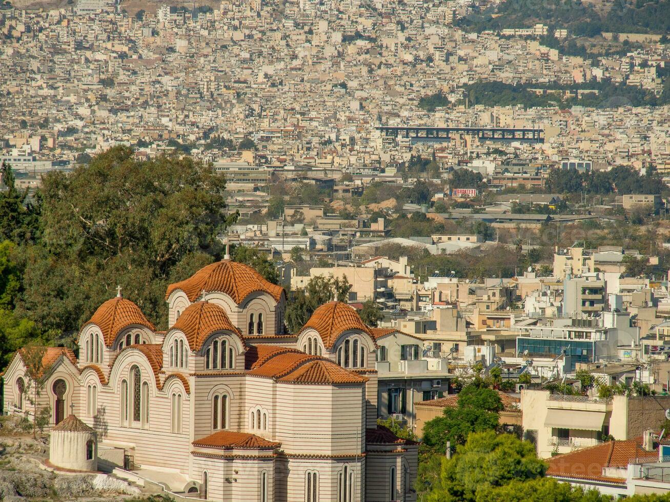 la ciudad de atenas foto