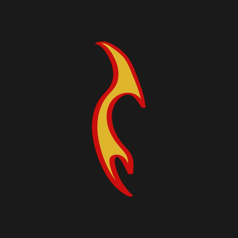 Trending Hand Drawn Vector Flames for Fashion T-Shirts, Hoodies, and streetwear element