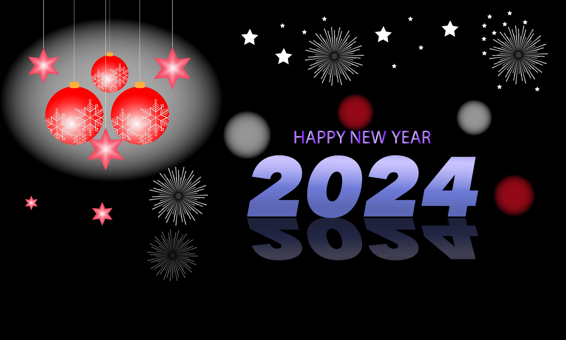 New Year's Eve 2024 Countdown Celebration and Party Concept with