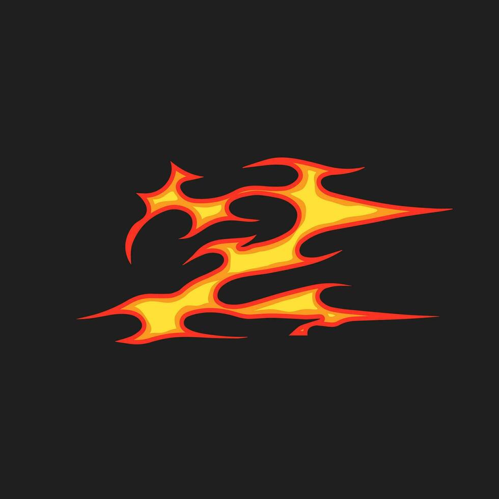 Uniqe and Popular Fire Element Vector Cartoon 2023. Old school seamless pattern for clothing.