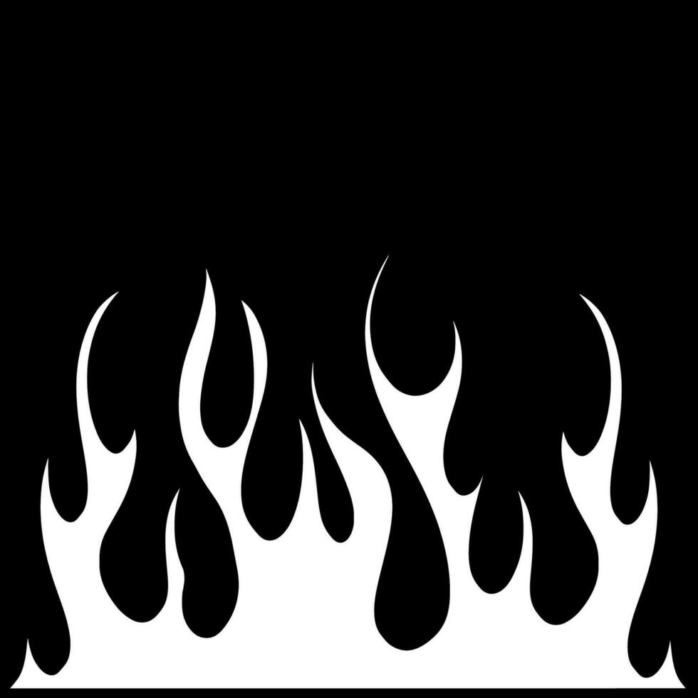 Popular Fire Element Vector Cartoon for clothing. Old school seamless pattern.