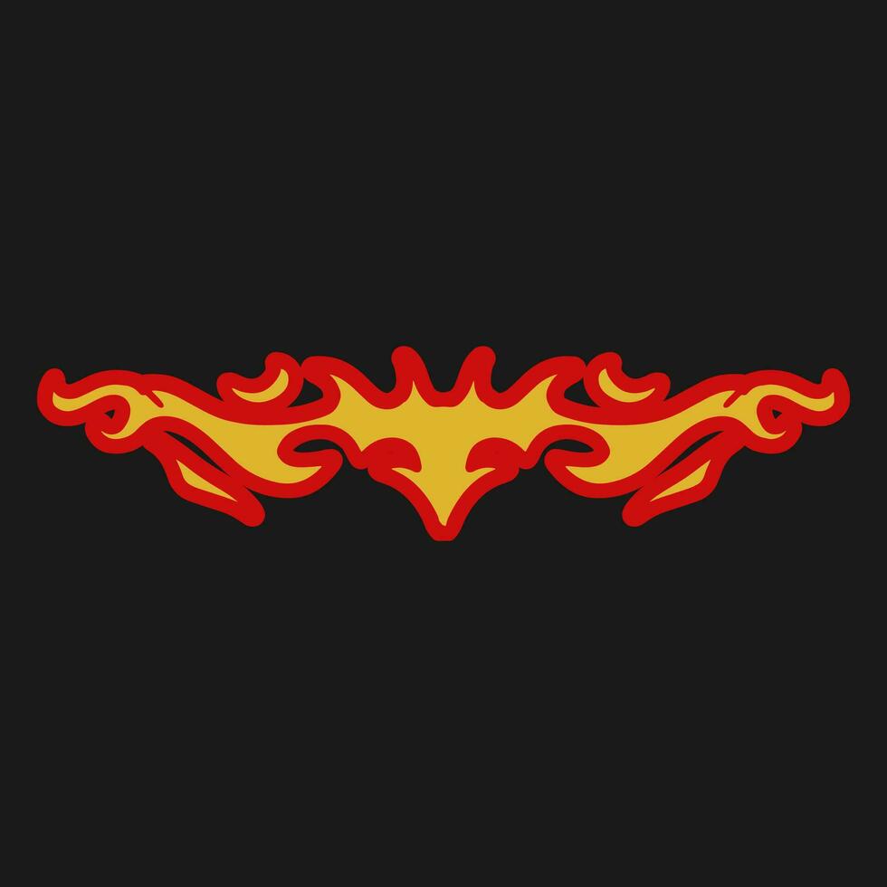 Trending Hand Drawn Vector Flames for Fashion T-Shirts, Hoodies, and streetwear element