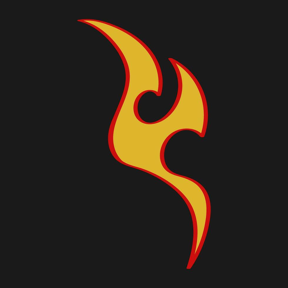 Trending Hand Drawn Vector Flames for Fashion T-Shirts, Hoodies, and streetwear element