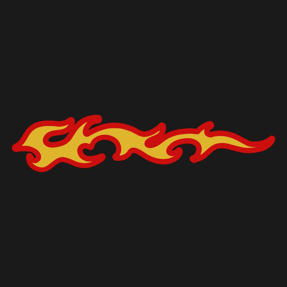 Trending Hand Drawn Vector Flames for Fashion T-Shirts, Hoodies, and streetwear element