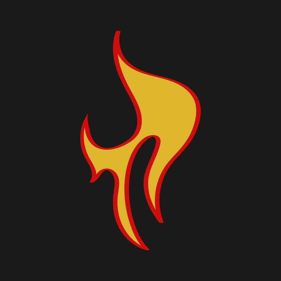 Trending Hand Drawn Vector Flames for Fashion T-Shirts, Hoodies, and streetwear element