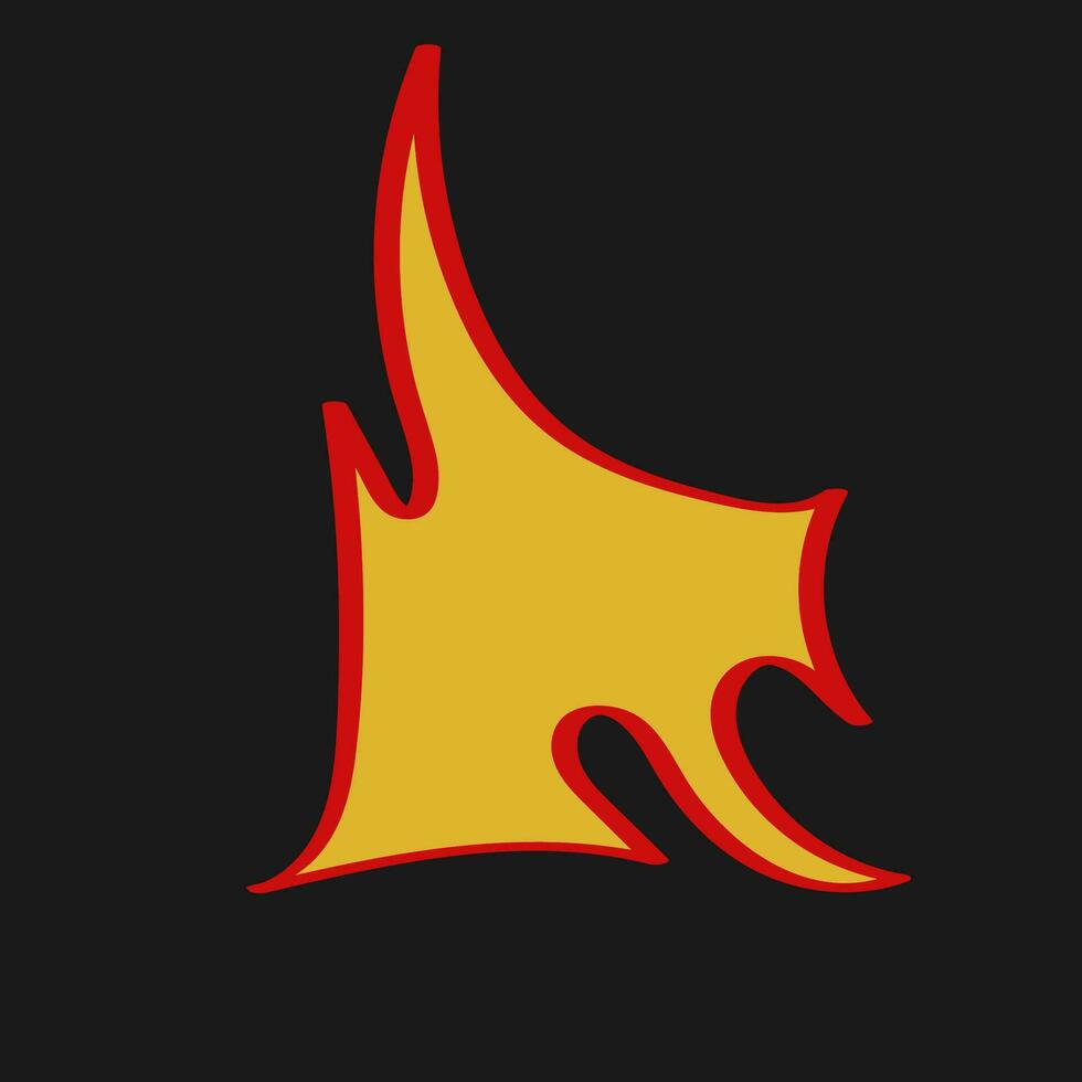 Trending Hand Drawn Vector Flames for Fashion T-Shirts, Hoodies, and streetwear element