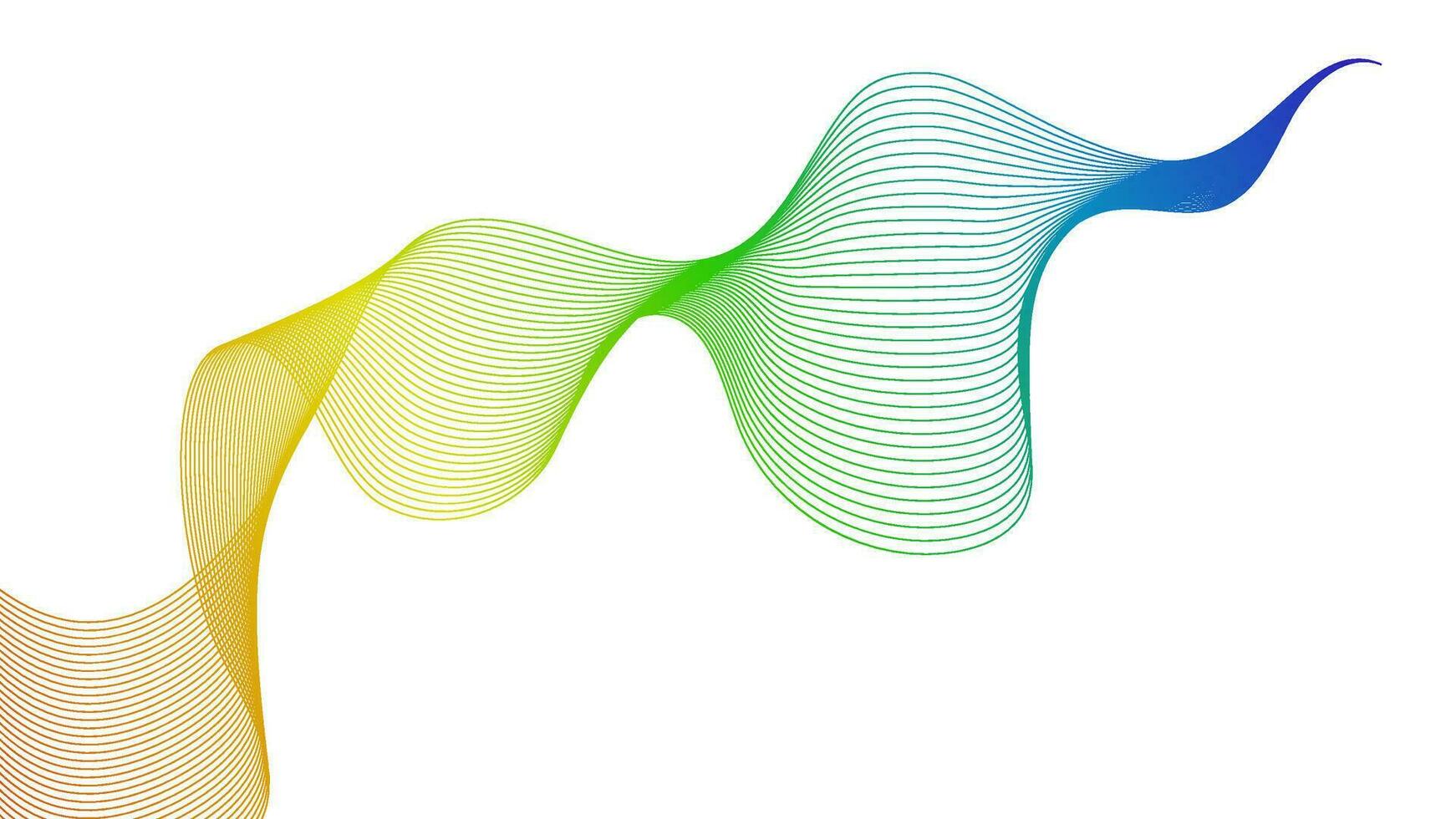 Abstract backdrop with wave gradient lines vector