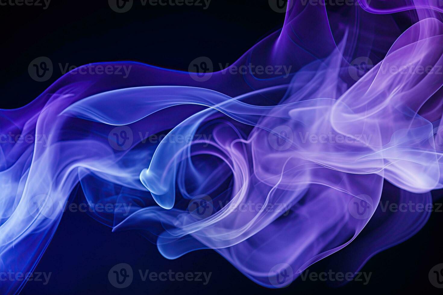 Blue purple gradient abstract background with smoke, neon, glow effect photo