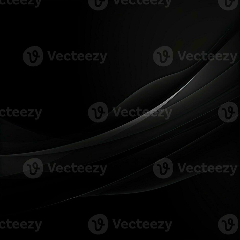 Simple black background, empty space for text, smoke, waves photo